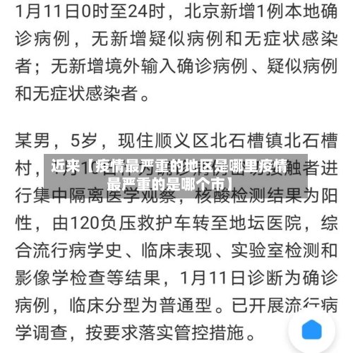 近来【疫情最严重的地区是哪里疫情最严重的是哪个市】-第2张图片