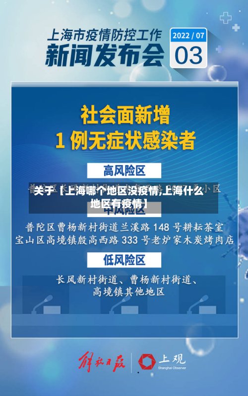关于【上海哪个地区没疫情,上海什么地区有疫情】