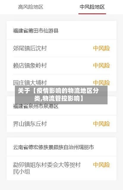 关于【疫情影响的物流地区分类,物流管控影响】-第2张图片