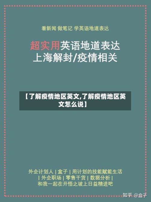 【了解疫情地区英文,了解疫情地区英文怎么说】