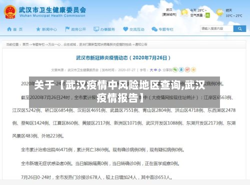 关于【武汉疫情中风险地区查询,武汉疫情报告】