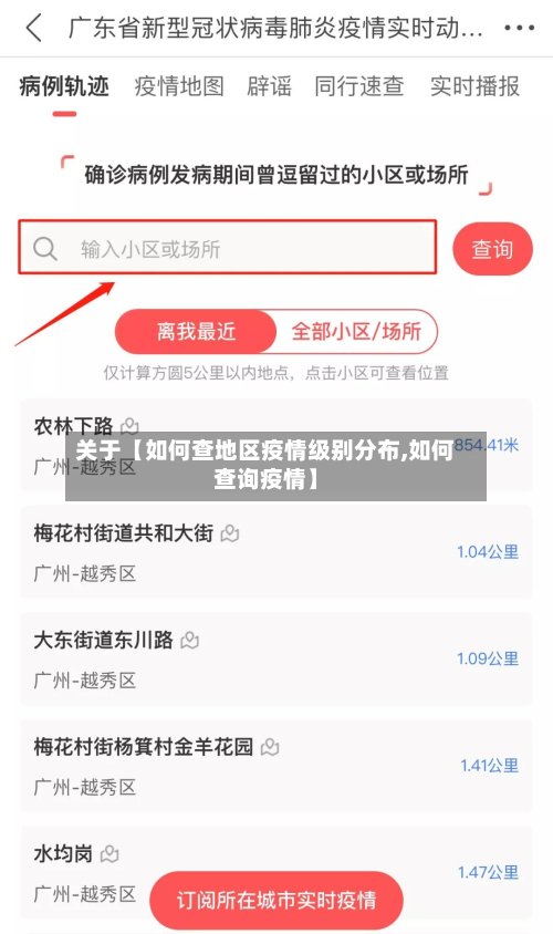 关于【如何查地区疫情级别分布,如何查询疫情】-第2张图片