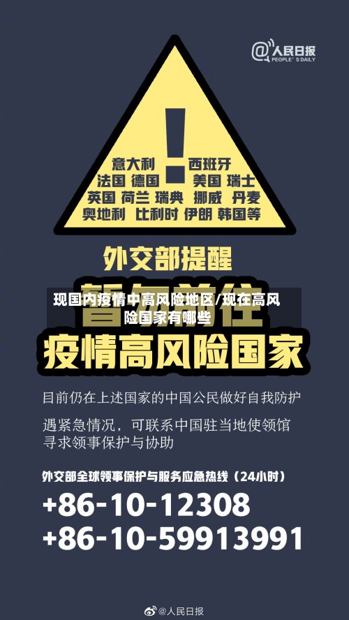 现国内疫情中高风险地区/现在高风险国家有哪些