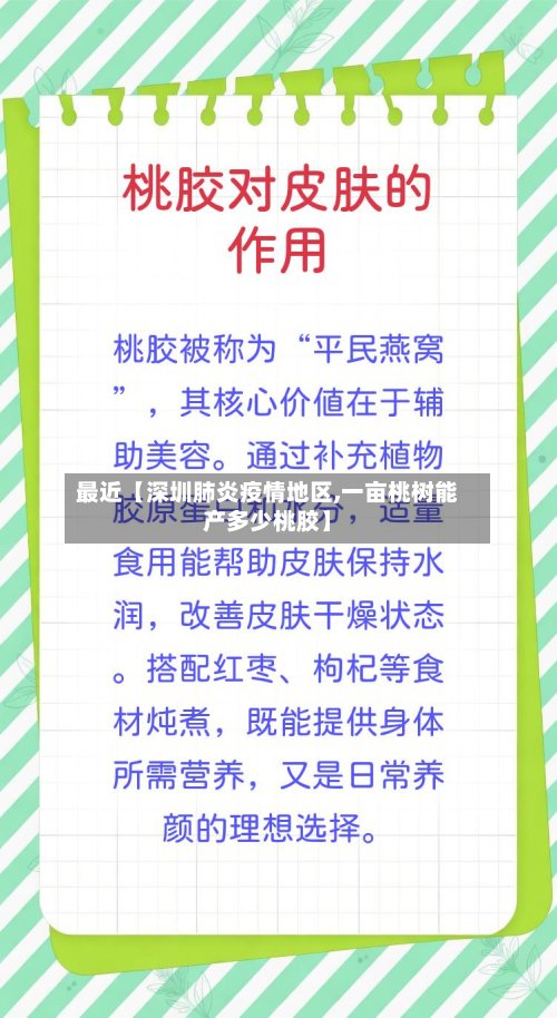 最近【深圳肺炎疫情地区,一亩桃树能产多少桃胶】-第2张图片