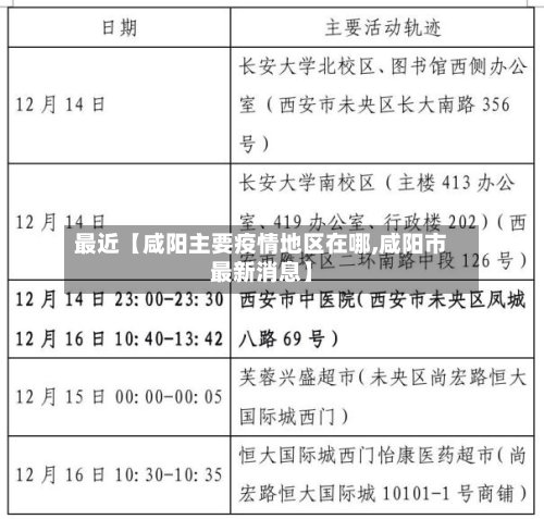 最近【咸阳主要疫情地区在哪,咸阳市最新消息】-第3张图片