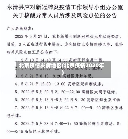 北京疫情发病地区(北京疫情2020年)