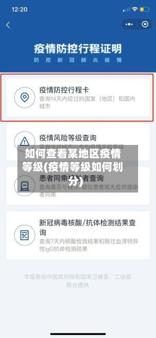 如何查看某地区疫情等级(疫情等级如何划分)-第3张图片