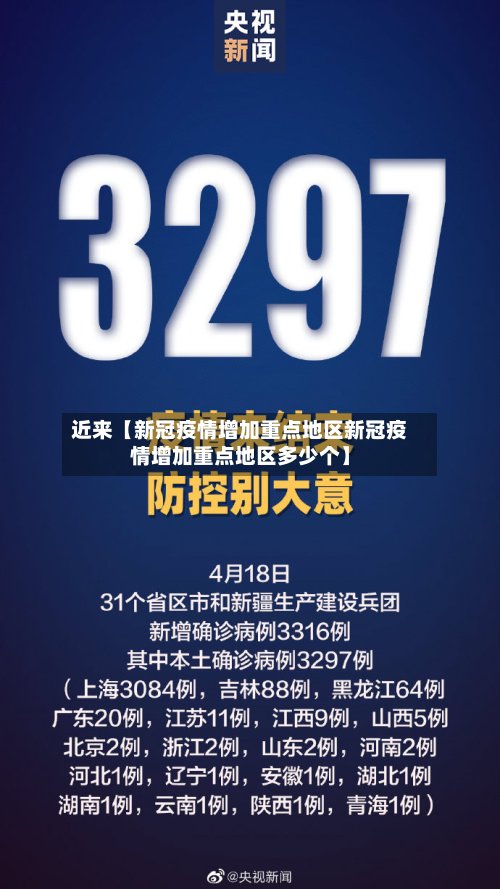 近来【新冠疫情增加重点地区新冠疫情增加重点地区多少个】